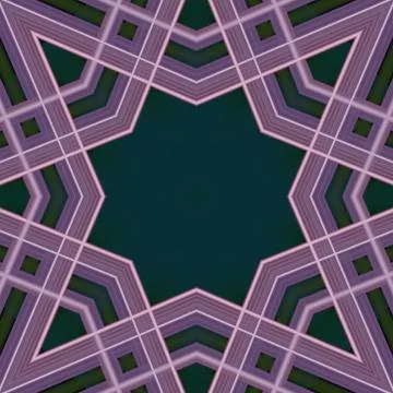 Star seamless pattern. Line pattern.  Kaleidoscopic background 写真素材