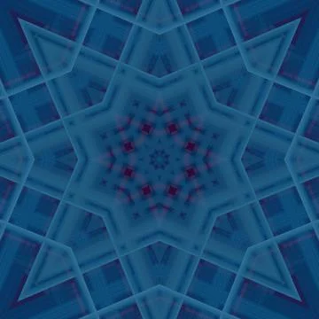 Star seamless pattern. Line pattern.  Kaleidoscopic background Foto stock