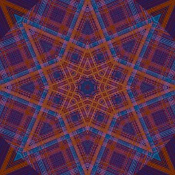 Star seamless pattern. Line pattern.  Kaleidoscopic background 스톡 사진