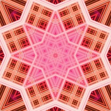Star seamless pattern. Line pattern.  Kaleidoscopic background Foto stock