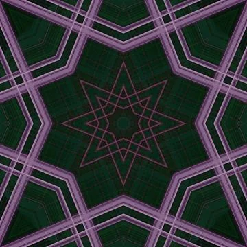 Star seamless pattern. Line pattern.  Kaleidoscopic background Foto stock