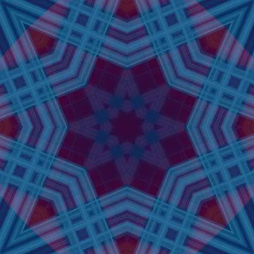 Star seamless pattern. Line pattern.  Kaleidoscopic background Foto stock