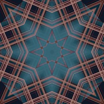 Star seamless pattern. Line pattern.  Kaleidoscopic background Foto stock