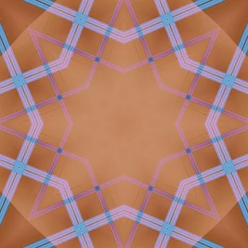 Star seamless pattern. Line pattern.  Kaleidoscopic background Foto stock