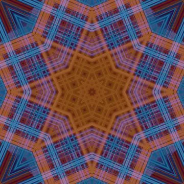 Star seamless pattern. Line pattern.  Kaleidoscopic background Foto stock