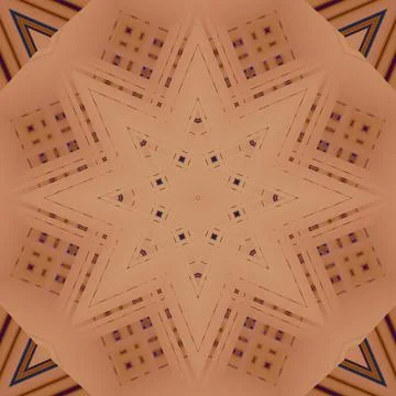 Star seamless pattern. Line pattern.  Kaleidoscopic background Foto stock