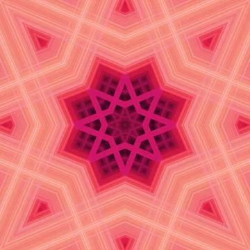 Star seamless pattern. Line pattern.  Kaleidoscopic background Stock Photos