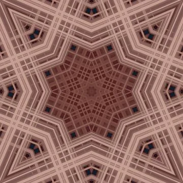 Star seamless pattern. Line pattern.  Kaleidoscopic background Foto stock