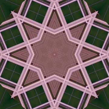 Star seamless pattern. Line pattern.  Kaleidoscopic background 스톡 사진