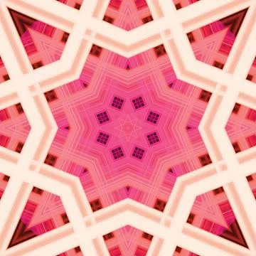 Star seamless pattern. Line pattern.  Kaleidoscopic background Foto stock