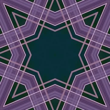 Star seamless pattern. Line pattern.  Kaleidoscopic background Foto stock