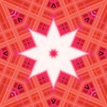 Star seamless pattern. Line pattern.  Kaleidoscopic background Foto stock