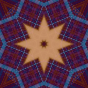 Star seamless pattern. Line pattern.  Kaleidoscopic background 스톡 사진