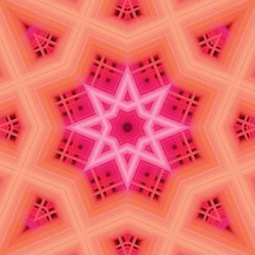 Star seamless pattern. Line pattern.  Kaleidoscopic background 스톡 사진
