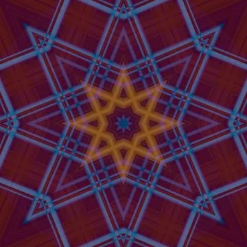 Star seamless pattern. Line pattern.  Kaleidoscopic background Stock Photos