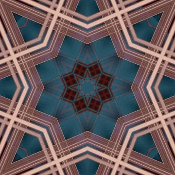 Star seamless pattern. Line pattern.  Kaleidoscopic background 写真素材