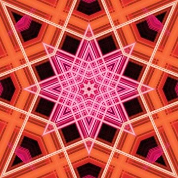 Star seamless pattern. Line pattern.  Kaleidoscopic background Foto stock