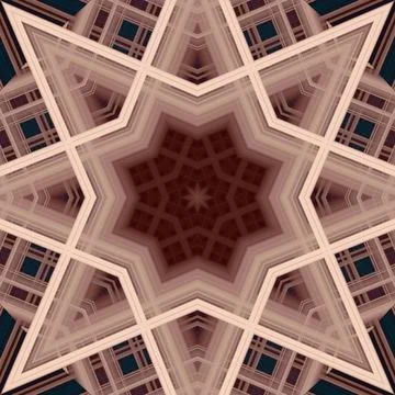 Star seamless pattern. Line pattern.  Kaleidoscopic background Foto stock