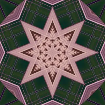 Star seamless pattern. Line pattern.  Kaleidoscopic background Stock Photos