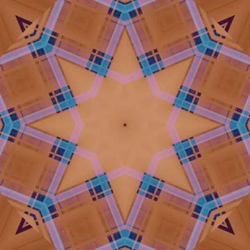 Star seamless pattern. Line pattern.  Kaleidoscopic background 스톡 사진