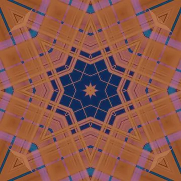 Star seamless pattern. Line pattern.  Kaleidoscopic background Foto stock
