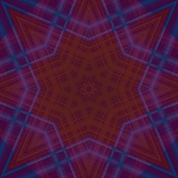 Star seamless pattern. Line pattern.  Kaleidoscopic background Foto stock