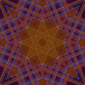 Star seamless pattern. Line pattern.  Kaleidoscopic background Foto stock