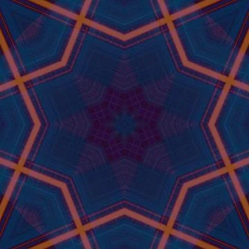 Star seamless pattern. Line pattern.  Kaleidoscopic background Stock Photos
