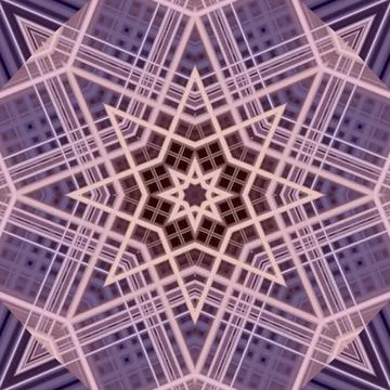 Star seamless pattern. Line pattern.  Kaleidoscopic background Foto stock