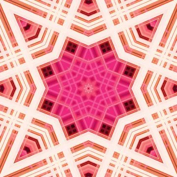 Star seamless pattern. Line pattern.  Kaleidoscopic background Stock Photos