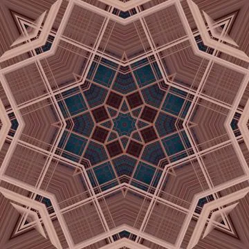 Star seamless pattern. Line pattern.  Kaleidoscopic background Stock Photos