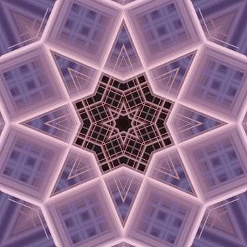 Star seamless pattern. Line pattern.  Kaleidoscopic background Stock Photos