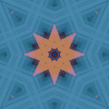 Star seamless pattern. Line pattern.  Kaleidoscopic background 스톡 사진