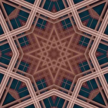 Star seamless pattern. Line pattern.  Kaleidoscopic background Stock Photos