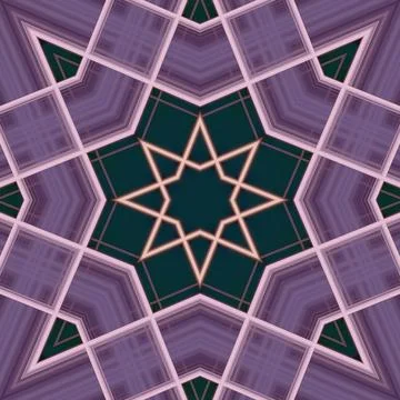 Star seamless pattern. Line pattern.  Kaleidoscopic background Stock Photos