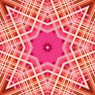 Star seamless pattern. Line pattern.  Kaleidoscopic background Stock Photos