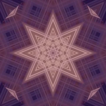 Star seamless pattern. Line pattern.  Kaleidoscopic background 스톡 사진