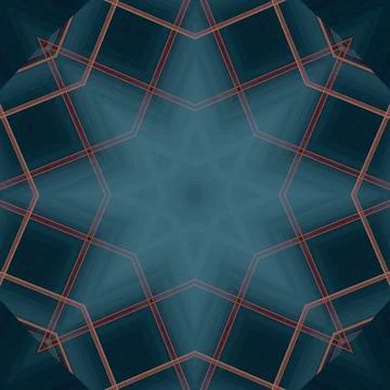 Star seamless pattern. Line pattern.  Kaleidoscopic background Foto stock