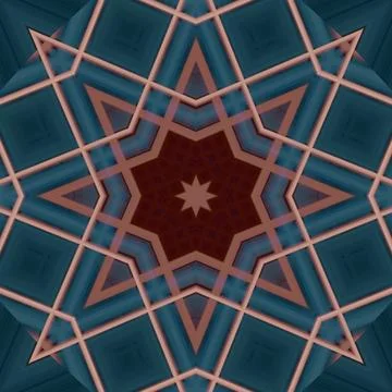 Star seamless pattern. Line pattern.  Kaleidoscopic background 스톡 사진