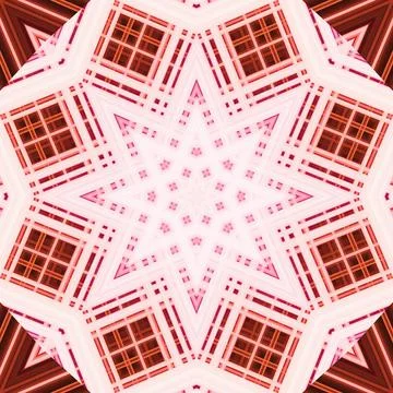 Star seamless pattern. Line pattern.  Kaleidoscopic background Foto stock