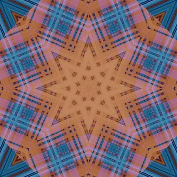 Star seamless pattern. Line pattern.  Kaleidoscopic background Stock Photos