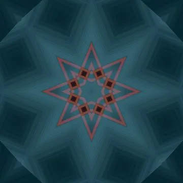Star seamless pattern. Line pattern.  Kaleidoscopic background Foto stock