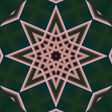 Star seamless pattern. Line pattern.  Kaleidoscopic background Foto stock
