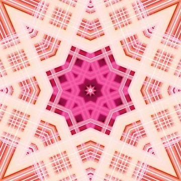 Star seamless pattern. Line pattern.  Kaleidoscopic background Foto stock