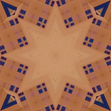 Star seamless pattern. Line pattern.  Kaleidoscopic background Stock Photos