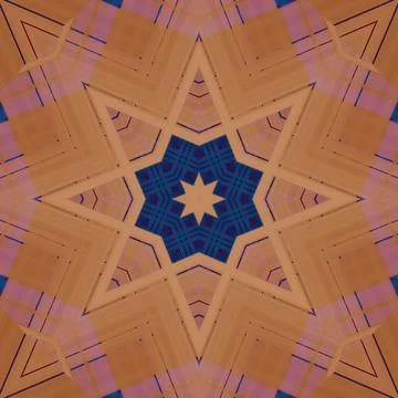 Star seamless pattern. Line pattern.  Kaleidoscopic background Foto stock