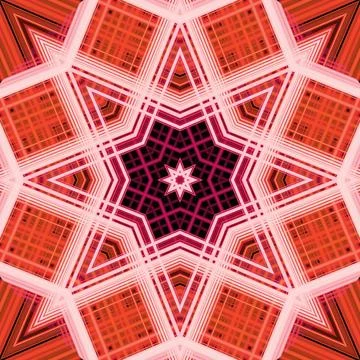 Star seamless pattern. Line pattern.  Kaleidoscopic background Stock Photos