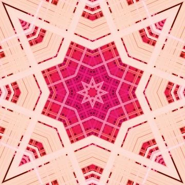 Star seamless pattern. Line pattern.  Kaleidoscopic background Foto stock