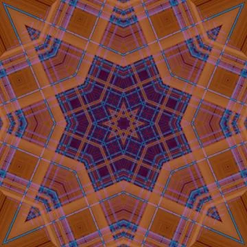 Star seamless pattern. Line pattern.  Kaleidoscopic background Foto stock