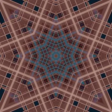 Star seamless pattern. Line pattern.  Kaleidoscopic background Foto stock